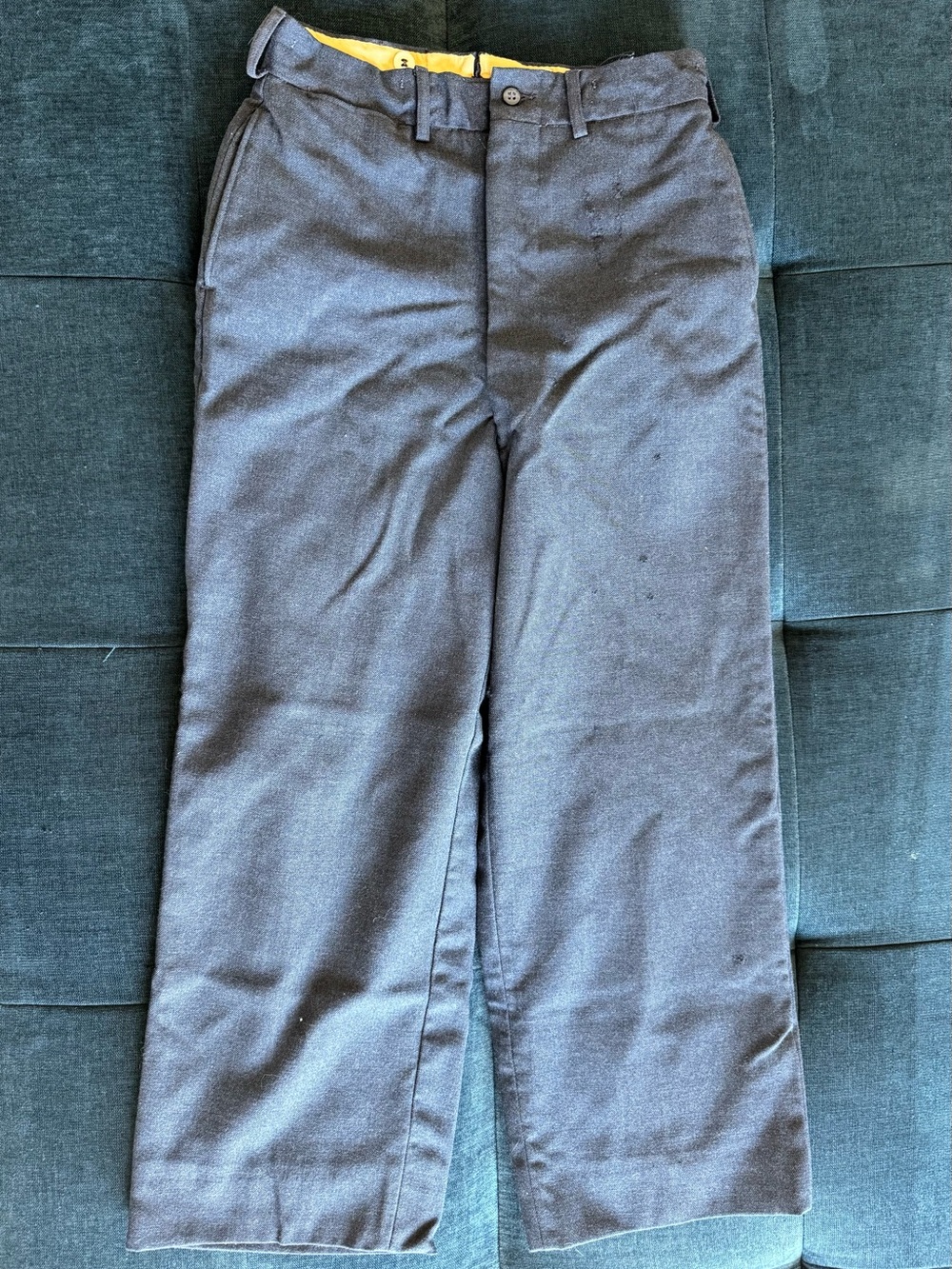 Vintage High Rise Navy Blue Trousers
